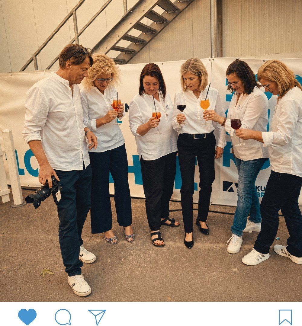 Instagram-Beitrag der Kuhlmann Gruppe - Team beim Firmenfest