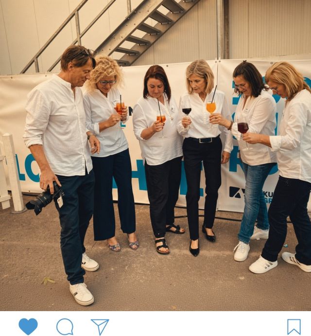 Instagram-Beitrag der Kuhlmann Gruppe - Team beim Firmenfest