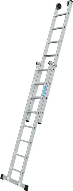 Zweiteilige Aluminium-Schiebeleiter mit Traverse, Katalogbeispiel