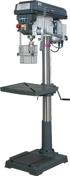 Säulenbohrmaschine mit Bohrtisch und Fuß, Katalogbeispiel