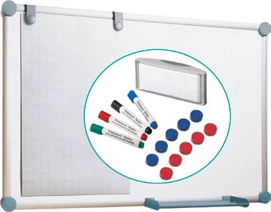 Whiteboard mit Magneten und Markern, Katalogbeispiel