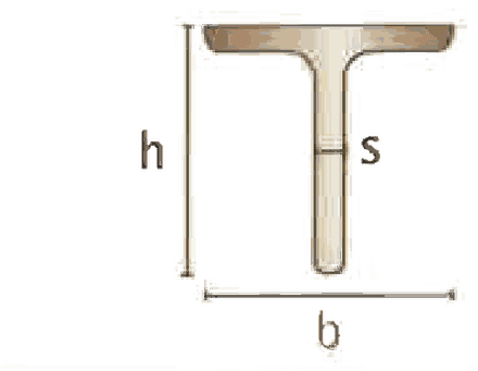 Querschnitt mit Bemaßung aus dem Kuhlmann-Werkstoffkatalog