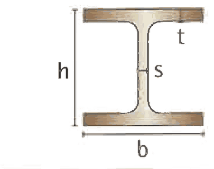 Querschnitt mit Bemaßung aus dem Kuhlmann-Werkstoffkatalog