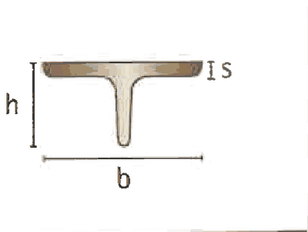 Querschnitt mit Bemaßung aus dem Kuhlmann-Werkstoffkatalog